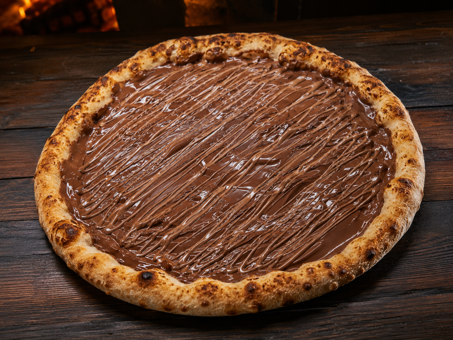 Pizza artesanal Chocolate Cremoso